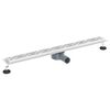 vidaXL Scurgere pentru duș cu design pe linie și sifon de 360&deg; 90 cm