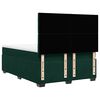 vidaXL Pat box spring cu saltea, verde &icirc;nchis, 140x200 cm, catifea