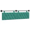 vidaXL Cap de pat suspendat Pe perete Turcoaz 170 x 55 x 7 cm Catifea
