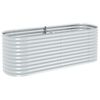 vidaXL Strat &icirc;nălțat grădină argintiu 240x80x81 cm oțel galvanizat