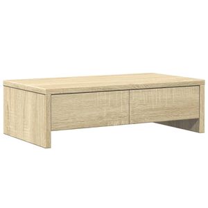 vidaXL Suport monitor cu sertare, stejar sonoma, 50x27x15 cm, lemn
