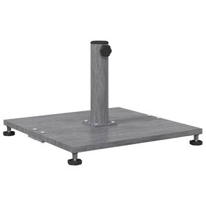 vidaXL Bază pentru umbrelă 28.95 kg Aspect Lemn Gri &Icirc;nchis Pătrat