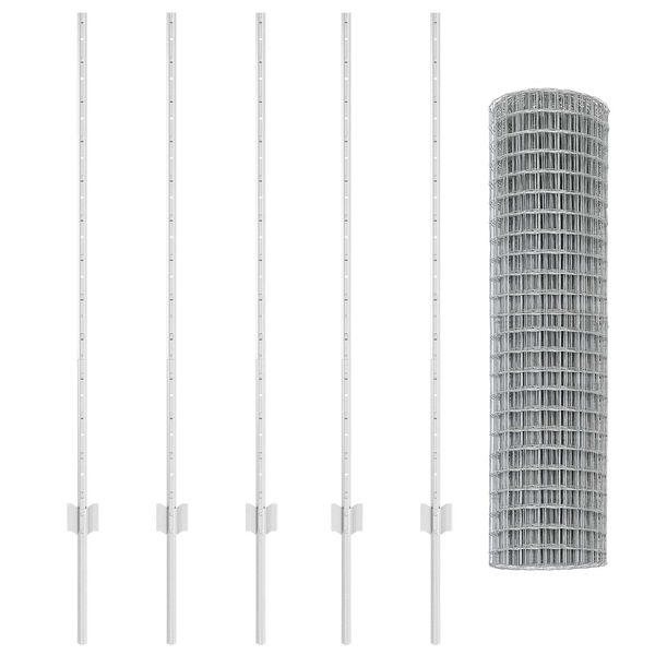 vidaXL Gard cu St&acirc;lp Argintiu 1,2 x 10 m Oțel