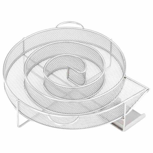 vidaXL Generator de fum rece, 19,5 cm, oțel inoxidabil, rotund