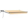 vidaXL Marchiză retractabilă manuală cu led-uri 2,5 x 2 m