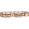 vidaXL Set de canapele de exterior 8 pcs natural Lemn Solid de Acacia