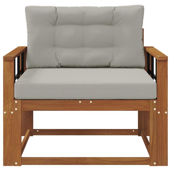 vidaXL Canapea Medie pentru Exterior Lemn Solid de Acacia natural