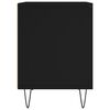 vidaXL Noptieră, negru, 40x35x50 cm, lemn prelucrat