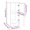 vidaXL Dulap, 2 buc., alb, 30x30x70 cm, lemn prelucrat