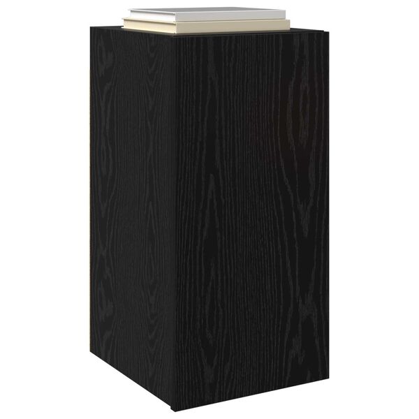 vidaXL Dulap pentru TV pe Perete Stejar Negru 30,5 x 30 x 60 cm
