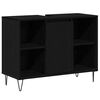 vidaXL Dulap de Baie Negru 80 x 33 x 60 cm Lemn prelucrat