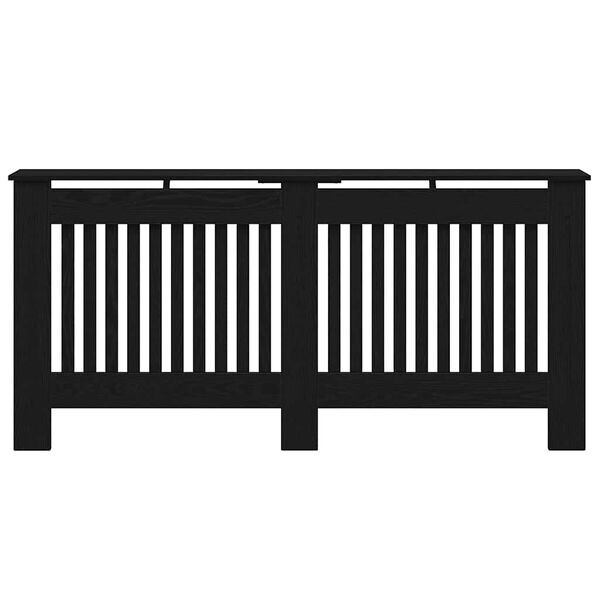 vidaXL Capac pentru radiator Stejar Negru 172 x 19 x 81,5 cm