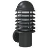 vidaXL Lampă exterioară de perete, negru, oțel inoxidabil