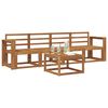 vidaXL Set de canapele de exterior 5 pcs natural Lemn Solid de Acacia