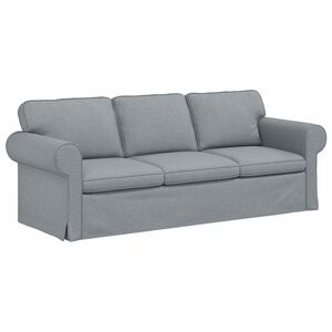 vidaXL Canapea Gri deschis 215 x 82 x 80 cm țesătură