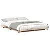 vidaXL Cadru de pat Maro 160 x 210 cm Lemn de pin masiv