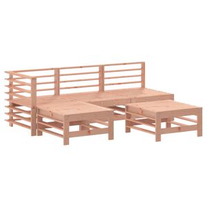 vidaXL Set mobilier relaxare de grădină, 5 piese, lemn masiv douglas