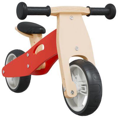 vidaXL Bicicletă de echilibru pentru copii 2 în 1, roșu