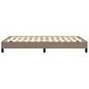 vidaXL Cadru de pat fără saltea Taupe 120x190 cm țesătură