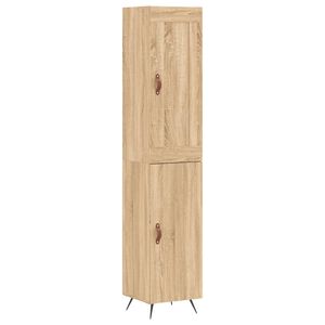 vidaXL Dulap &icirc;nalt, stejar sonoma, 34,5x34x180 cm, lemn prelucrat
