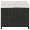 vidaXL Set mobilier de grădină cu perne, 5 piese, negru, poliratan