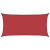 vidaXL P&acirc;nză parasolar, roșu, 4x7 m, HDPE, 160 g/m&sup2;