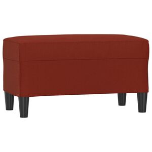vidaXL Bancă, roșu vin, 70x35x41 cm, piele ecologică