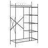 vidaXL Dulap Deschis cu raft Negru 104,5 x 45 x 172 cm Oțel