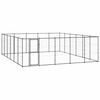 vidaXL Padoc pentru c&acirc;ini de exterior, 36,3 m&sup2;, oțel