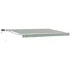 vidaXL Cadru manual de marchiză cu LED-uri Verde și alb 4,5 &times; 3 m