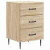 vidaXL Dulap de noapte Stejar Sonoma 43 x 41 x 66,5 cm Lemn prelucrat