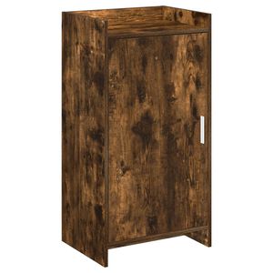 vidaXL Dulap pentru pantofi cu ușă Stejar fumuriu 48 x 36 x 92 cm