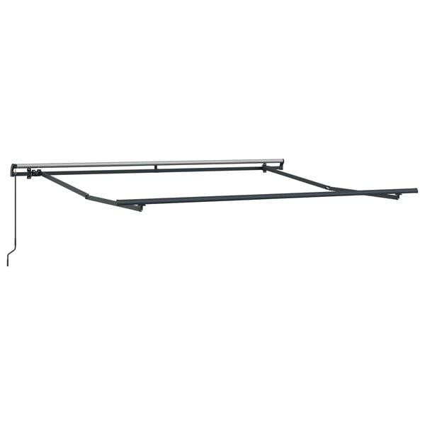 vidaXL Cortina Retractabilă Manual portocaliu și maro 300 x 250 cm