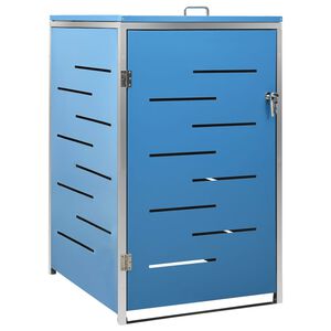 vidaXL Magazie pentru pubelă unică, 69x77,5x115 cm, oțel inoxidabil