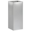 vidaXL Vază pentru Grădină Argintiu 20 x 20 x 40 cm Oțel Galvanizat