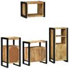 vidaXL Set de mobilier pentru baie 4 pcs Maro Lemn de mango solid