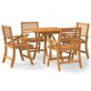 vidaXL Set mobilier de grădină, 5 piese, lemn masiv de acacia