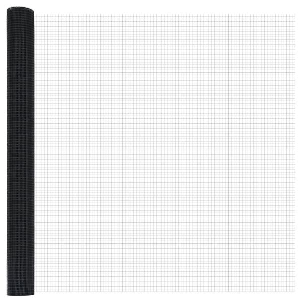 vidaXL Gard din sârmă sudată Gri 1.6 x 25 m Oțel