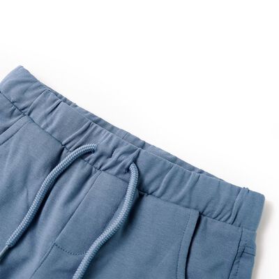 Pantaloni scurți pentru copii cu șnur, albastru închis, 92