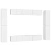 vidaXL Set dulapuri TV, 10 piese, alb, lemn prelucrat