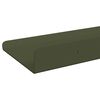 vidaXL Raft suspendat 2 pcs Verde măsliniu 100 x 9 x 2,5 cm Oțel