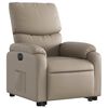 vidaXL Fotoliu rabatabil electric cu ridicare, cappuccino
