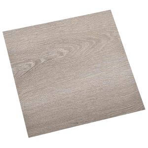 vidaXL Plăci de Pardoseală 55 pcs Gri taupe 5,11 m&sup2; PVC