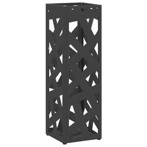 vidaXL Suport pentru umbrele Negru 15,5 x 15,5 x 49 cm Metal