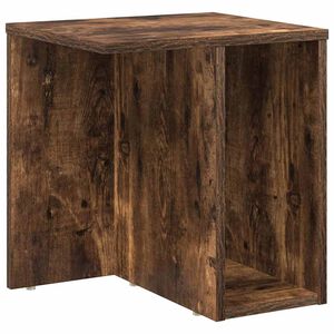 vidaXL Masă laterală Stejar fumuriu 37 x 32 x 40 cm Lemn prelucrat