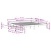 vidaXL Cadru pat cu sertare, maro ceruit, 180x200 cm, lemn masiv pin