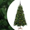 vidaXL Brad de Crăciun artificial cu glob 150 cm 150 LED-uri Alb cald