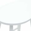 vidaXL Scaune de dining 2 pcs Alb 46 x 37 x 63 cm