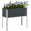 vidaXL Jardinieră de grădină antracit 100x45x90 cm oțel