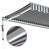 vidaXL Copertină retractabilă automat cu LED, antracit/alb, 400x350 cm